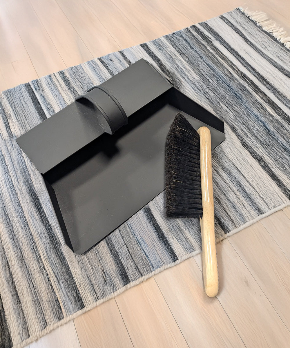 Finest by Hillbrush Dustpan & Boar Bristle Brush Set (Extra Soft)